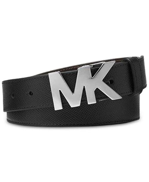 michael kors men's logo belt black|macy's suspenders for men.